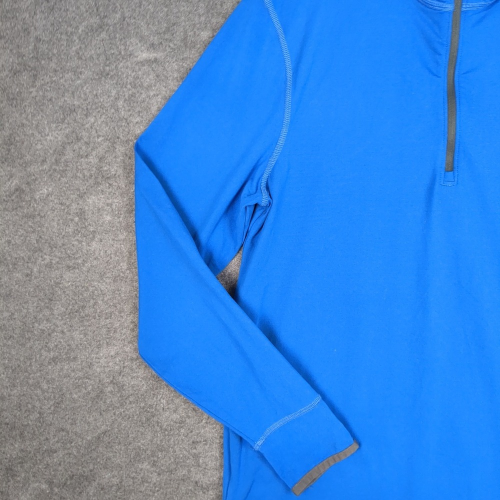 Eddie Bauer Mens Blue Active Fit‎ FreeHeat 1/4 Zip Pullover Sweatshirt Size M - Picture 3 of 12
